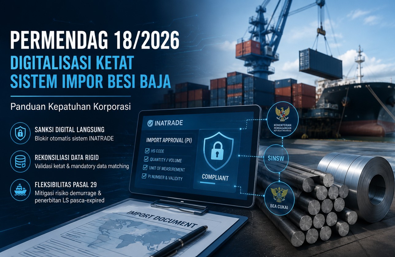 Permendag 18/2026: Digitalisasi Ketat Sistem Impor Besi Baja – Panduan Kepatuhan Korporasi
