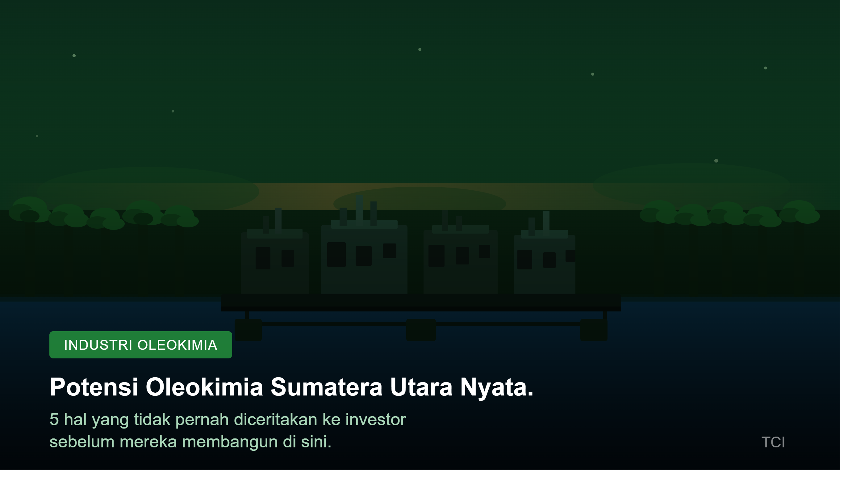 Potensi Industri Oleokimia Sumatera Utara Nyata. Inilah 5 Hal yang Tidak Pernah Diceritakan ke Investor Sebelum Mereka Membangun di Sini.